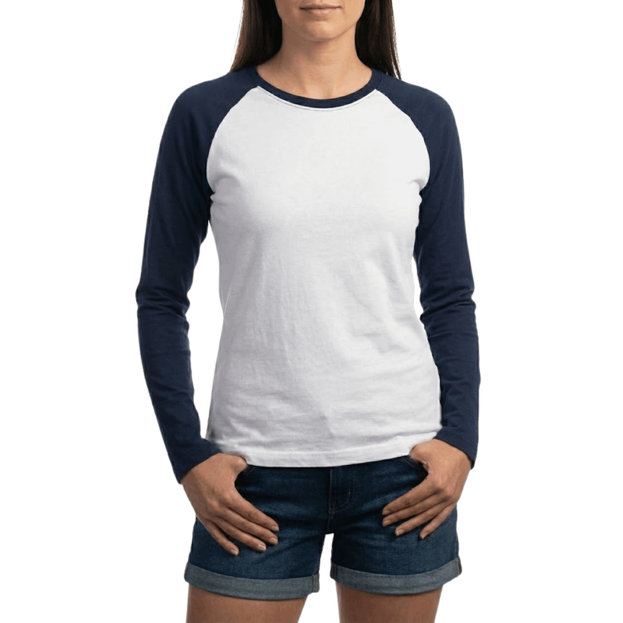 MOLDE RAGLAN DAMA+ MANGA LARGA CORTA + CUELLO V