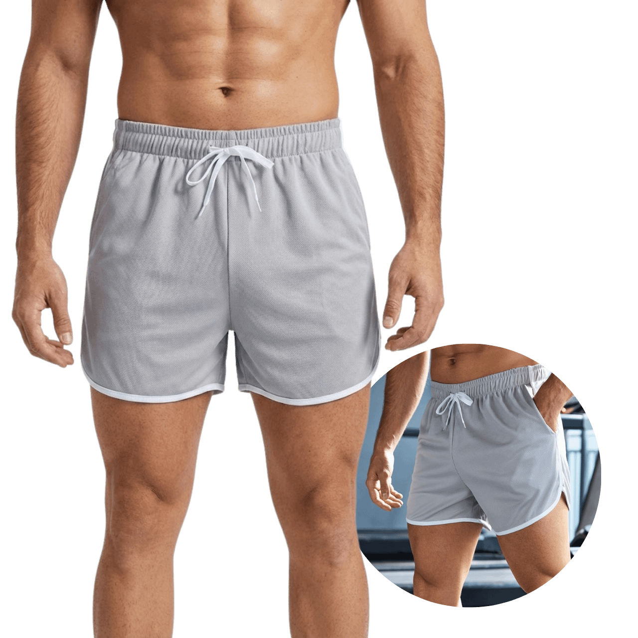 MOLDE DE COSTURA DIGITAL SHORT FITNES DEPORTIVO CABALLERO