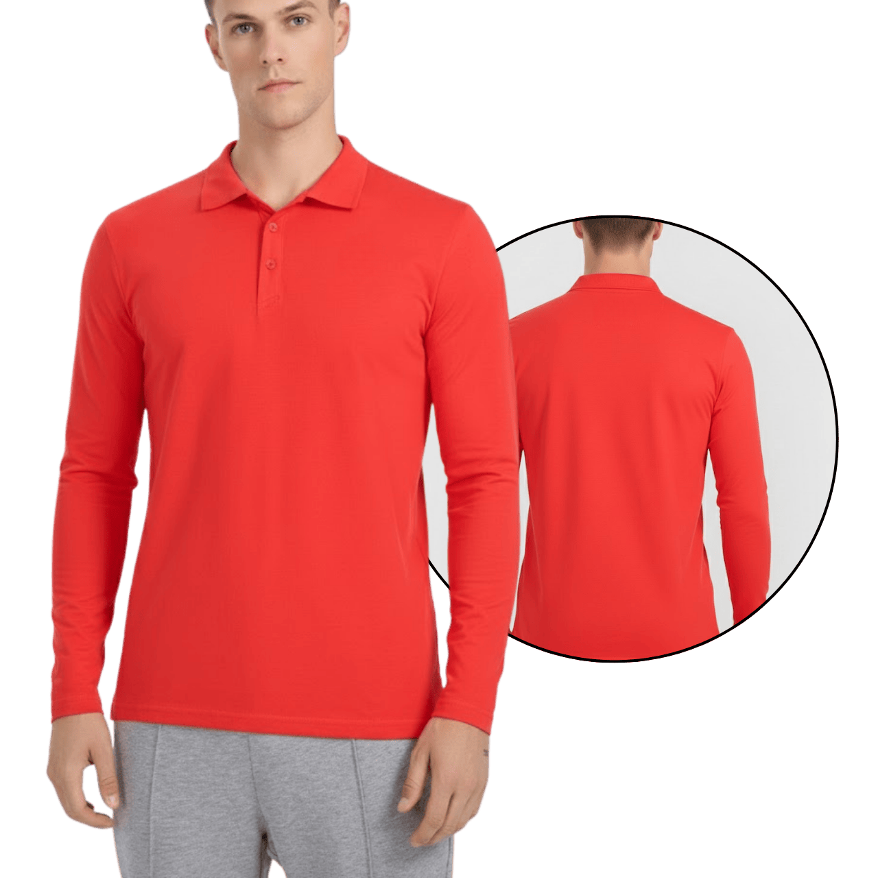 MOLDE POLO CHEMISSE ESTANDAR MANGA LARGA CABALLERO