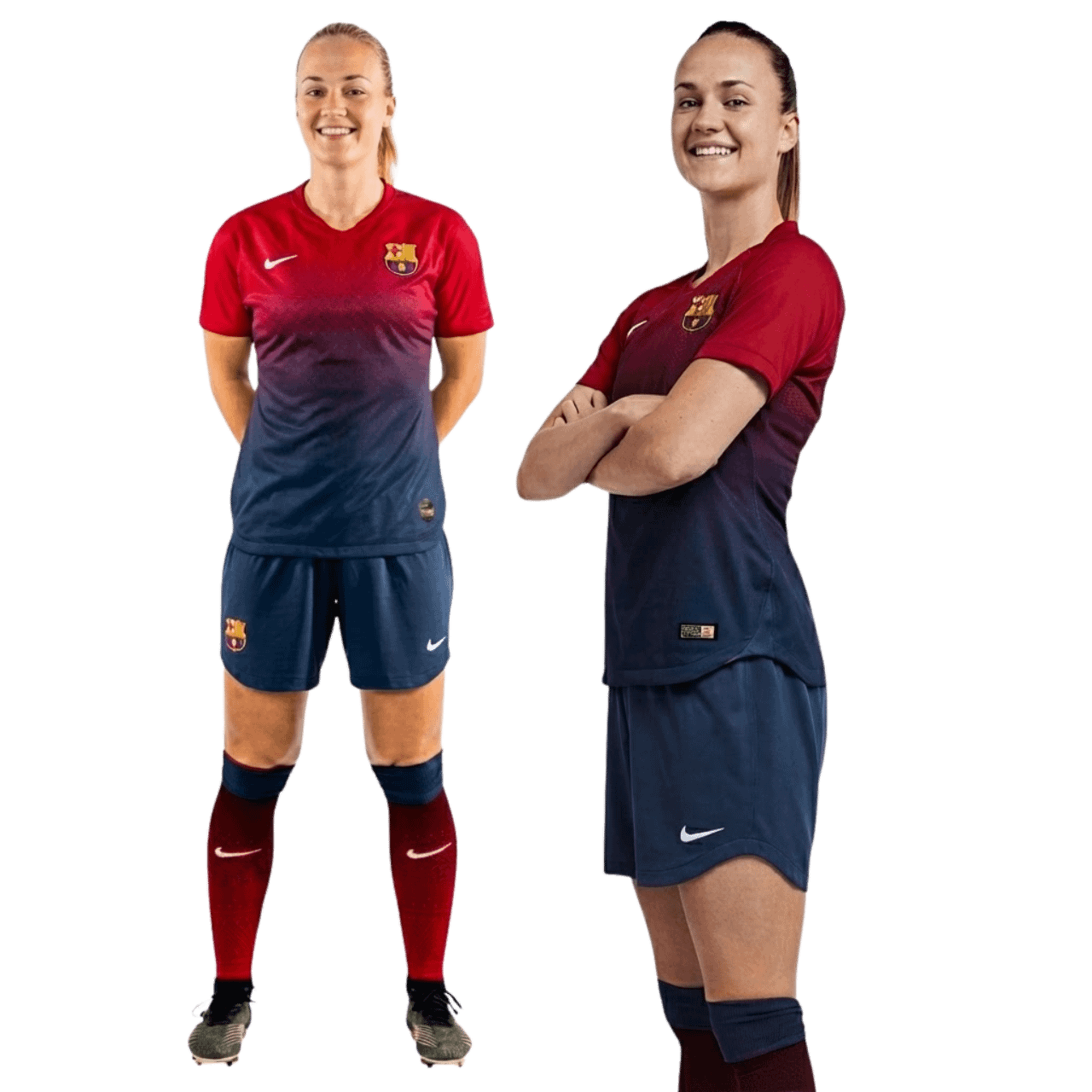 MOLDE DE COSTURA DIGITAL CONJUNTO FÚTBOL SHORT CAMISA MANGA CORTA DAMA + DISEÑO GRATIS BARCELONA FC