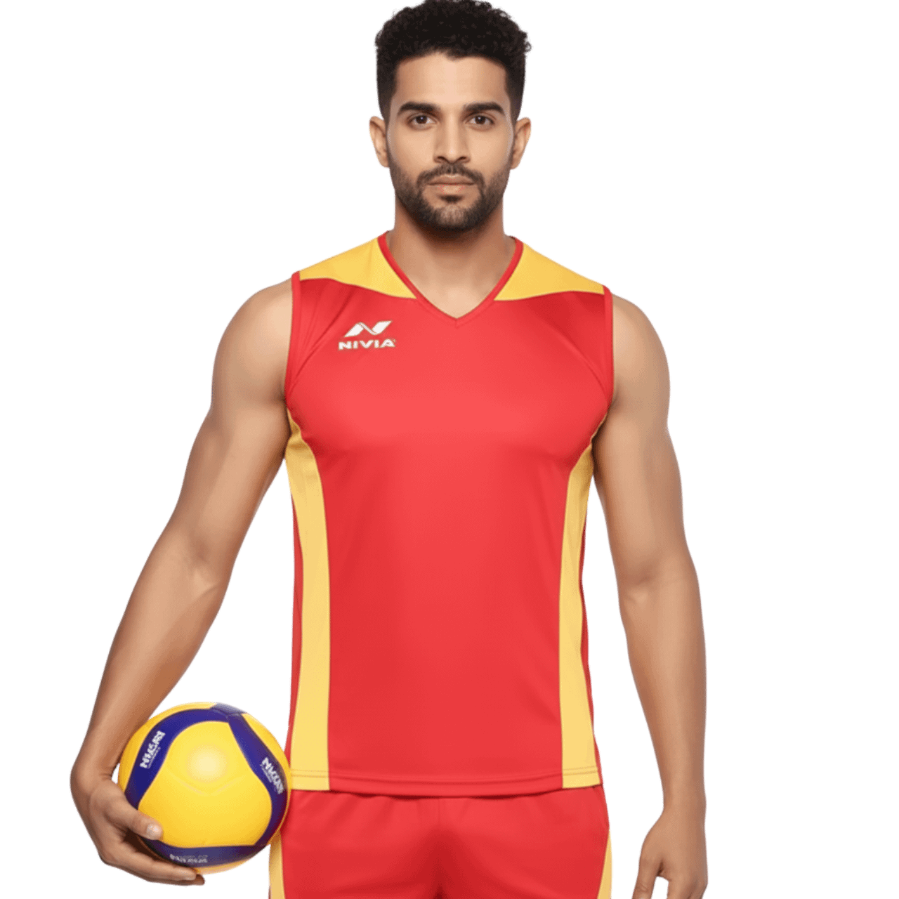 MOLDE DE COSTURA DIGITAL CAMISETA VOLLEYBALL CUELLO V + REDONDO CABALLERO