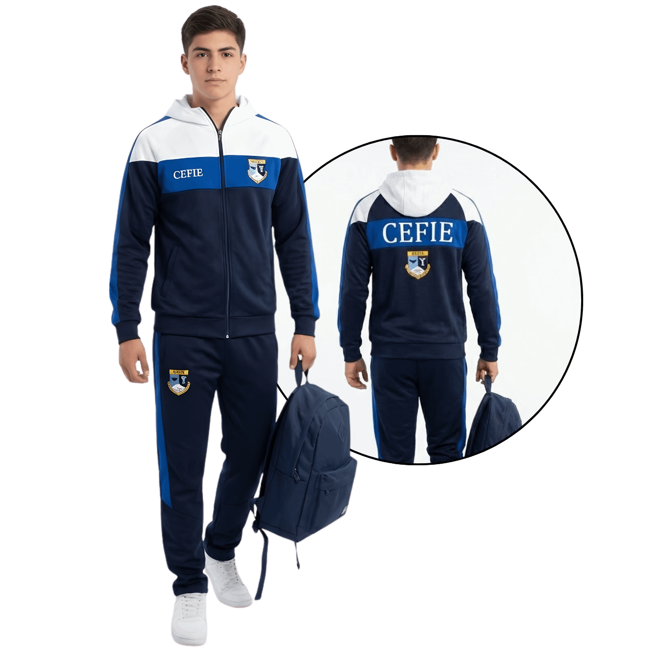 MOLDE DE COSTURA DIGITAL CONJUNTO ESCOLAR CHAQUETA MONO DEPORTIVO CABALLERO