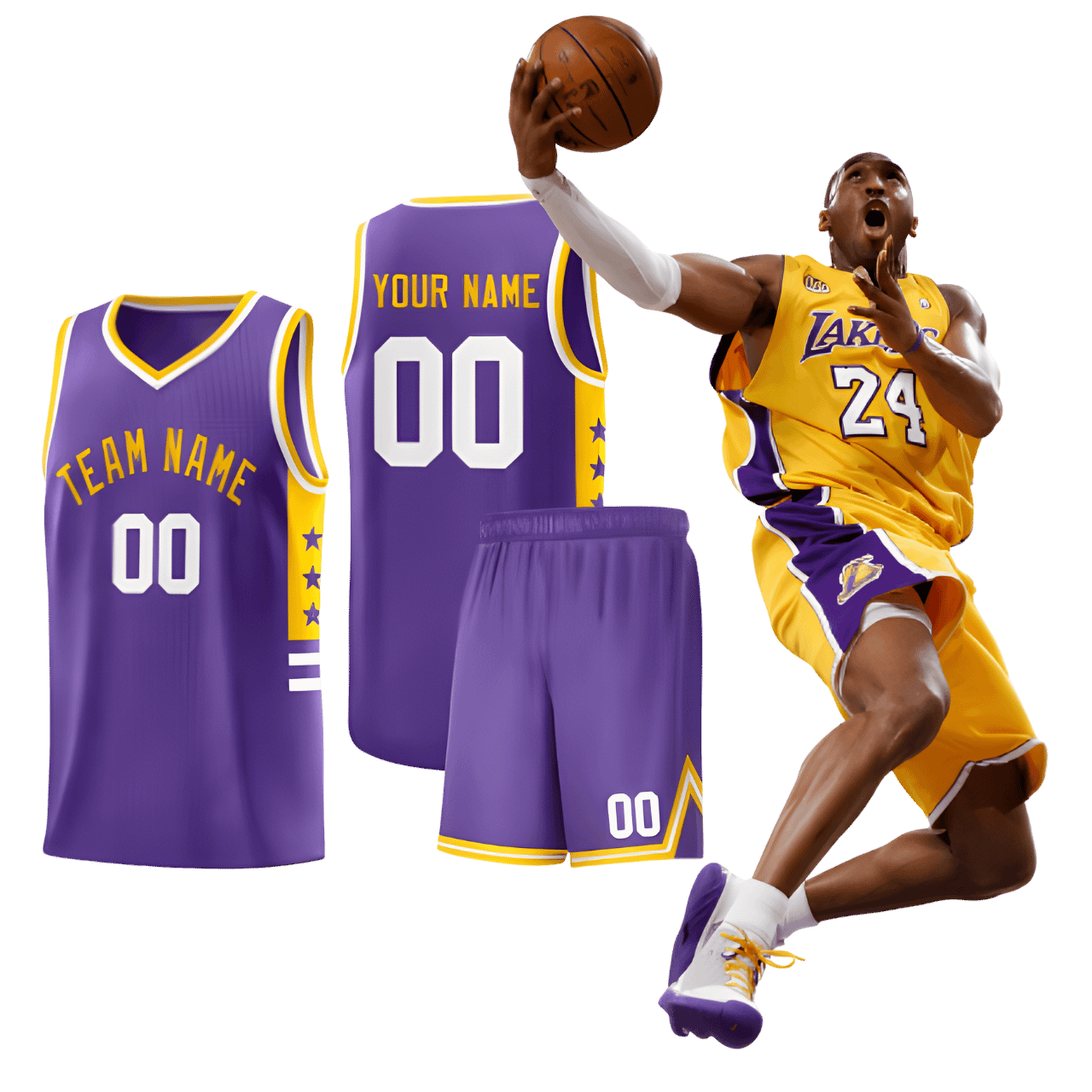 MOLDE DE COSTURA DIGITAL BASKETBALL BASQUETBOL BALONCESTO CABALLERO CUELLO EN V + REDONDO CABALLERO