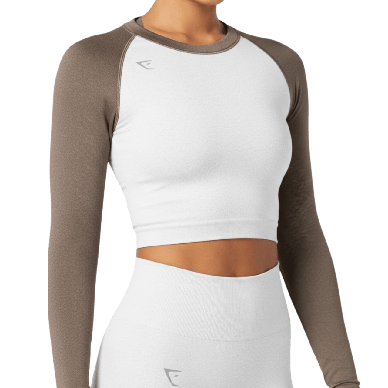 MOLDE DE COSTURA DIGITAL CROP TOP MANGA LARGA RAGLAN DAMA