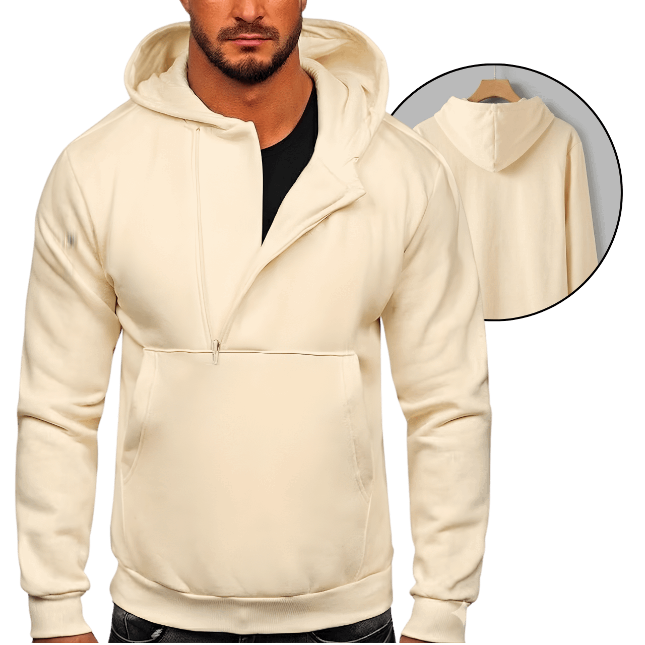 MOLDE DE COSTURA DIGITAL SWEATER SUETER HODDIE CORTE FASHION CABALLERO