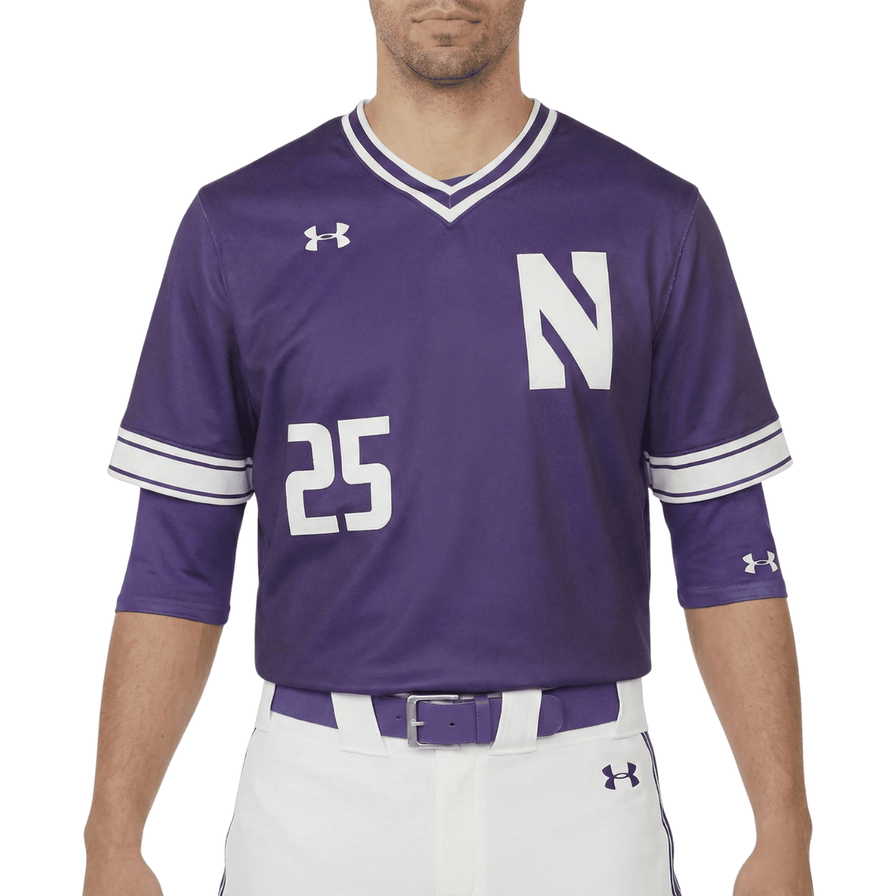 MOLDE DE COSTURA DIGITAL JERSEY BASEBALL PROFESIONAL BEISBOL CUELLO EN V CABALLERO