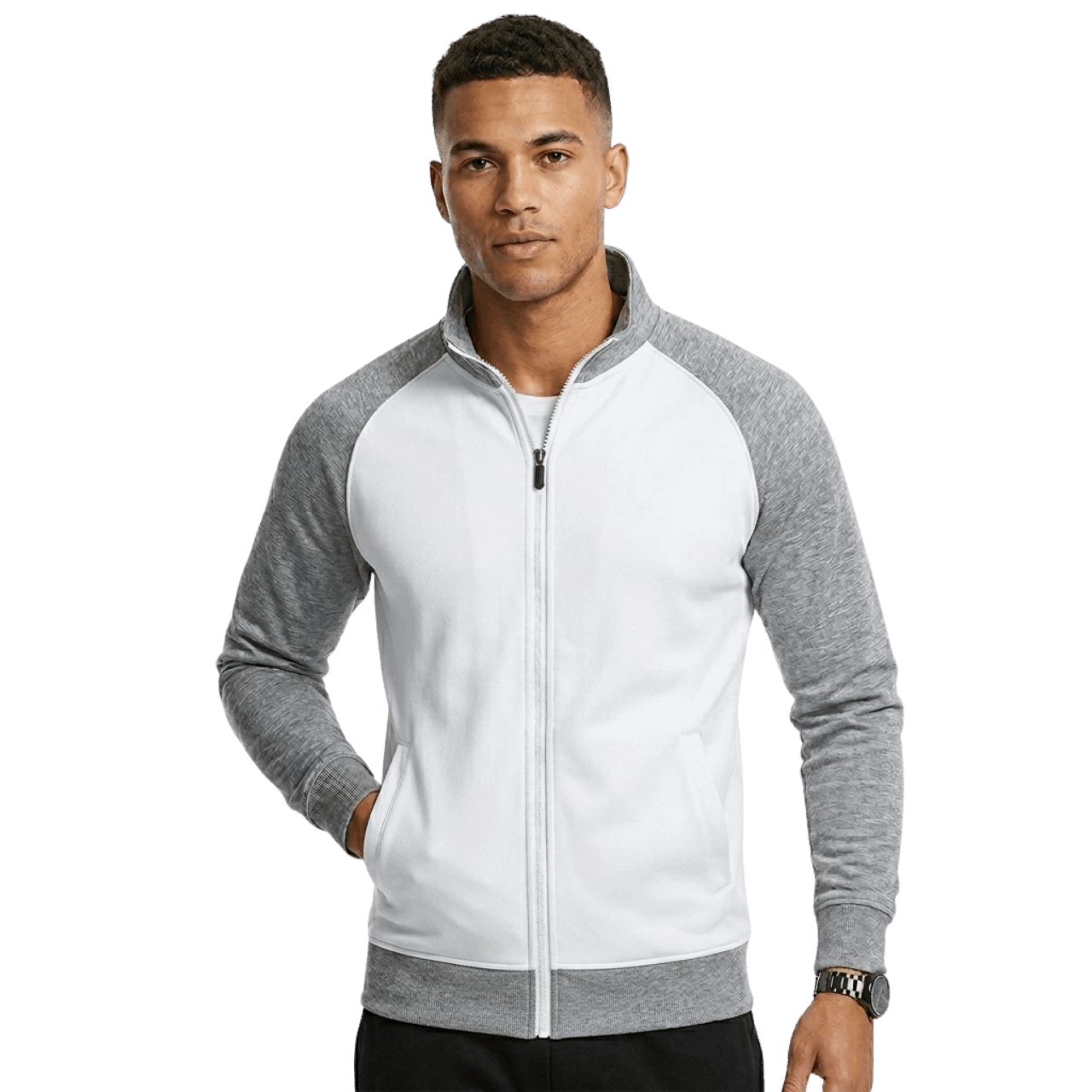 MOLDE SUETER SWEATER BUZO CUELLO ALTO MANGA RAGLAN CABALLERO