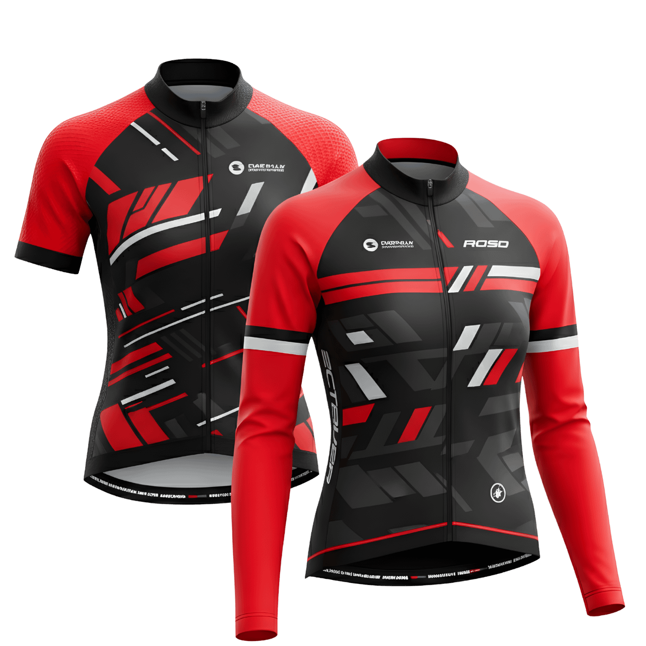 MOLDE CAMISETA CICLISMO DAMA RAGLAN MANGA LARGA Y CORTA