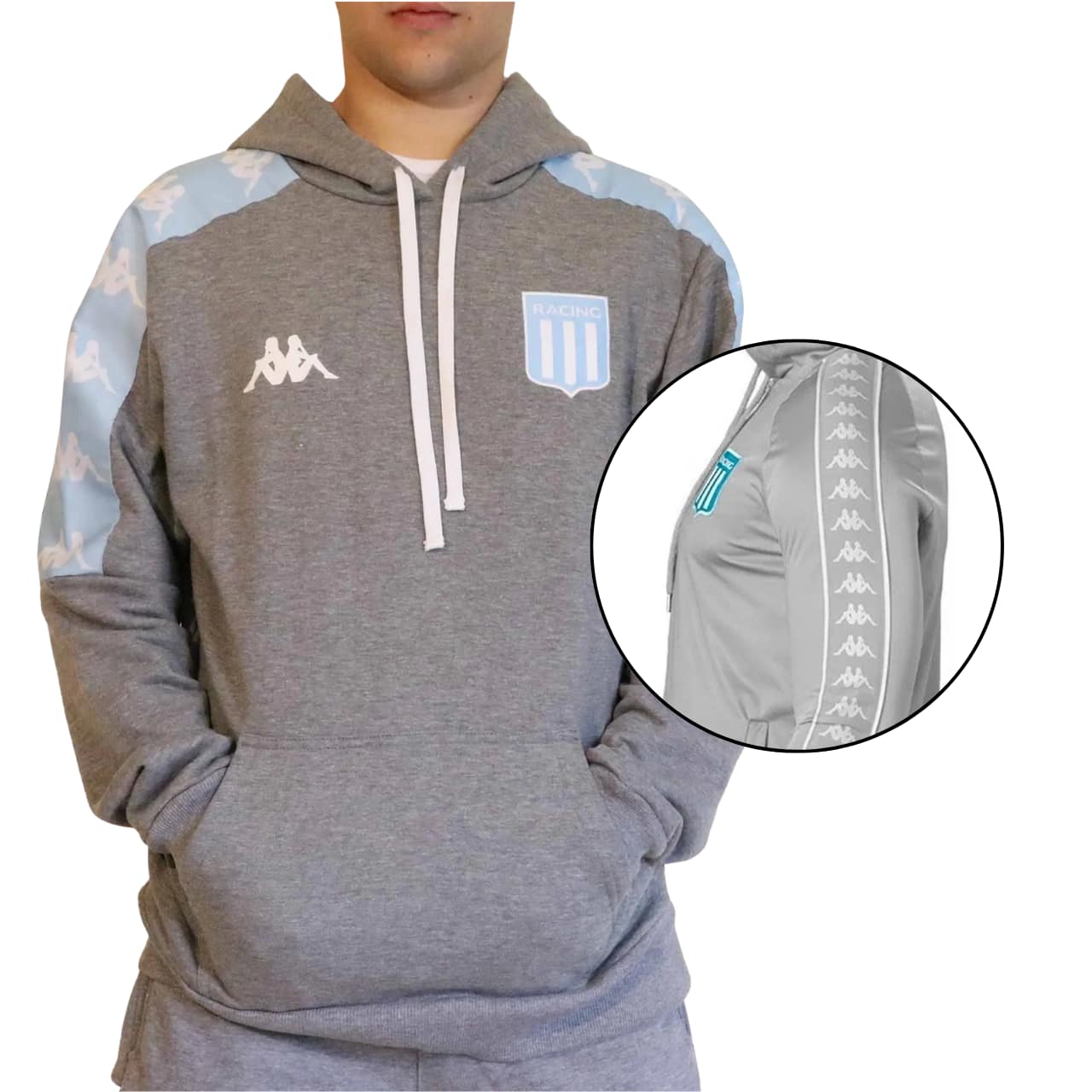 MOLDE DE COSTURA DIGITAL KAPPA SUETER SWEATER SUDADERA CANGURO CON CAPUCHA CON CORTES CABALLERO