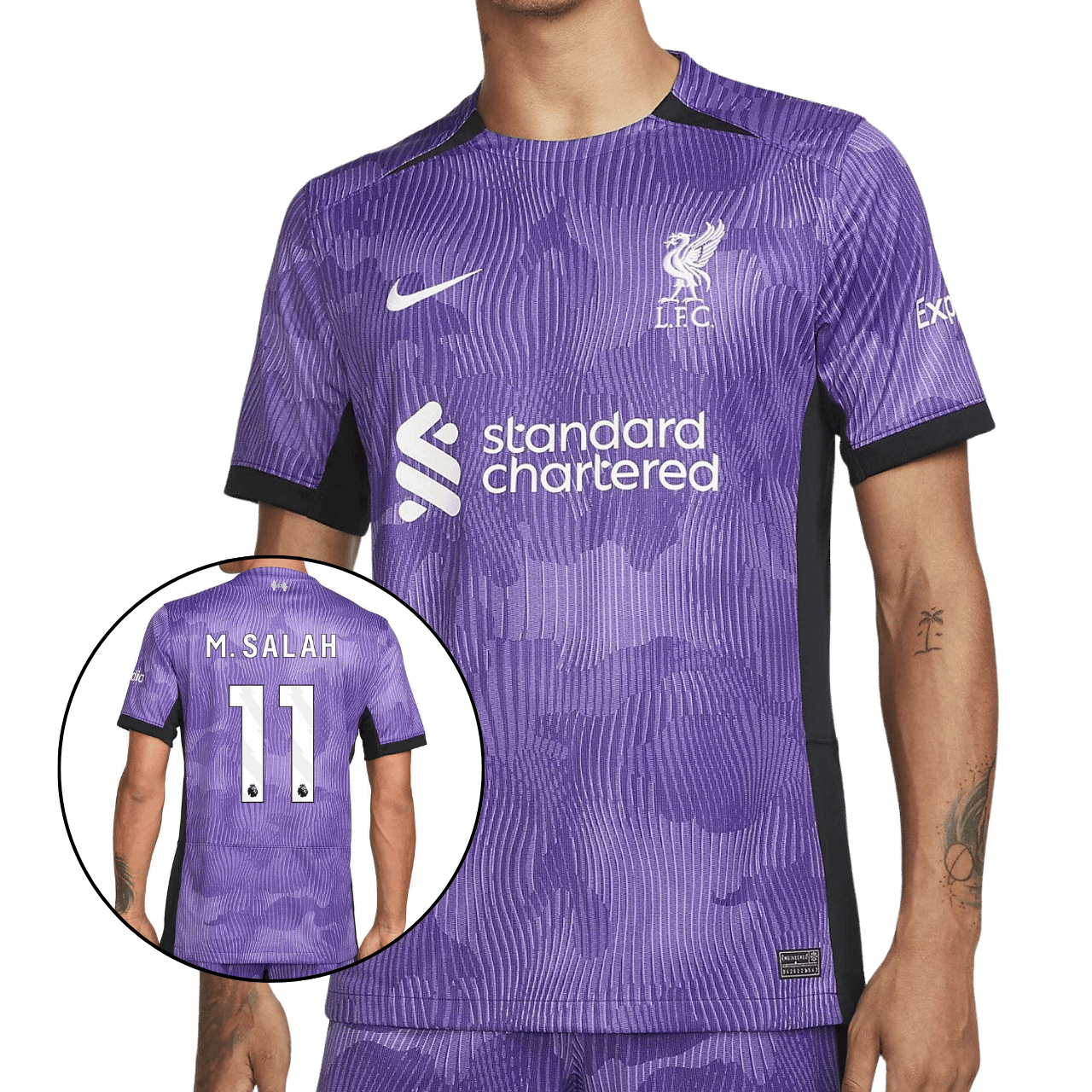 MOLDE DE COSTURA DIGITAL CAMISETA LIVERPOOL FC NIKE CABALLERO + DISEÑO GRATIS