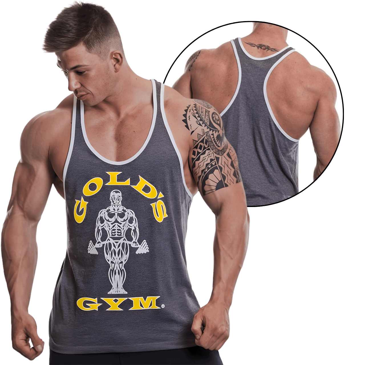 MOLDE DE COSTURA DIGITAL MUSCULOSA FRANELILLA GIMNASIO CABALLERO