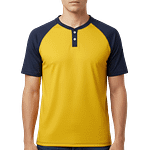 MOLDE DE COSTURA DIGITAL BEISBOL BASEBALL DOS BOTONES HENLEY RAGLAN II CABALLERO