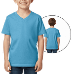 MOLDE CAMISETA PLAYERA MANGA CORTA CUELLO EN V  NIÑO