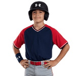 MOLDE DE COSTURA DIGITAL JERSEY BASEBALL PROFESIONAL BEISBOL RAGLAN CUELLO EN V NIÑO