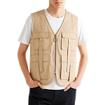 MOLDE DE COSTURA DIGITAL CHALECO TIPO CINEASTA 4 BOLSILLOS