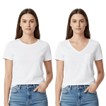 MOLDE DE COSTURA DIGITAL CAMISETA DAMA CUELLO REDONDO  + V SLIM FIT