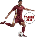 MOLDE DE COSTURA DIGITAL CONJUNTO UNIFORME CABALLERO FÚTBOL NIKE CAMISA CUELLO V REDONDO SHORT + DISEÑO GRATIS