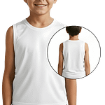 MOLDE DE COSTURA DIGITAL CAMISETA FRANELILLA SIN MANGAS CUELLO REDONDO NIÑO