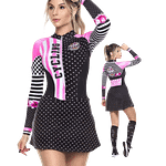 MOLDE DE COSTURA DIGITAL ENTERIZO CON FALDA DAMA