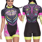 MOLDE DE COSTURA DIGITAL ENTERIZO CICLISMO MANGA CORTA + LARGA Y LICRA CORTA + LARGA  DAMA