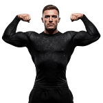 MOLDE DE COSTURA DIGITAL CAMISA DE COMPRENSION CABALLERO MANGA LARGA CORTA