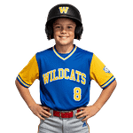 MOLDE DE COSTURA DIGITAL JERSEY BASEBALL PROFESIONAL BEISBOL CUELLO EN V NIÑO