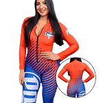 MOLDE DE COSTURA DIGITAL PROMOTORAS IMPULSADORAS ENTERIZO PUBLICITARIO DAMA