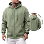 MOLDE DE COSTURA DIGITAL SUETER SWEATER HOODIE CON CIERRE CABALLERO