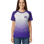 MOLDE CAMISETA PLAYERA MANGA CORTA RAGLAN PUBLICITARIA DAMA