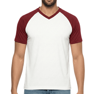 MOLDE DE COSTURA DIGITAL CAMISA FRANELA PLAYERA CUELLO EN V RAGLAN CABALLERO