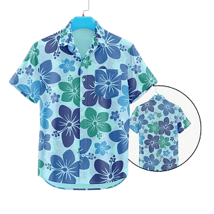 MOLDE DE COSTURA DIGITAL CAMISA HAWAIANA HOMBRE A0 A4 CON INSTRUCCIONES