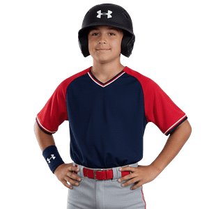 MOLDE DE COSTURA DIGITAL JERSEY BASEBALL PROFESIONAL BEISBOL RAGLAN CUELLO EN V NIÑO
