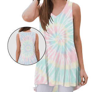 MOLDE DE COSTURA DIGITAL VESTIDO SIN MANGAS TANK TOP DAMA