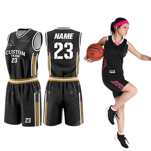 MOLDE DE COSTURA DIGITAL BASKETBALL BASQUETBOL BALONCESTO NIÑA CUELLO EN V + REDONDO