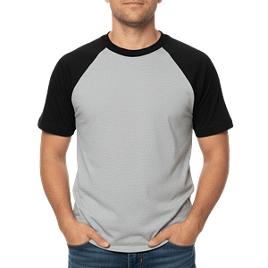 MOLDE DE COSTURA DIGITAL CAMISETA PUBLICITARIA RAGLAN MANGA CORTA CABALLERO