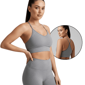 MOLDE DE COSTURA DIGITAL BRASSIER CON TIRAS DIAMOND RUNNING GIMNASIO DEPORTIVO DAMA