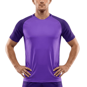 MOLDE CAMISETA FUTBOL BASICA MANGAS RAGLAN CABALLERO