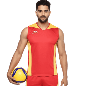 MOLDE DE COSTURA DIGITAL CAMISETA VOLLEYBALL  CUELLO V + REDONDO CABALLERO