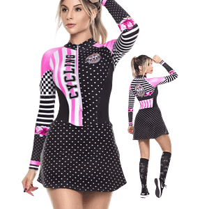 MOLDE DE COSTURA DIGITAL ENTERIZO CON FALDA DAMA