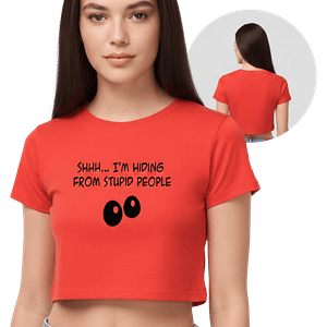 MOLDE DE COSTURA DIGITAL CROP TOP MANGA CORTA DAMA