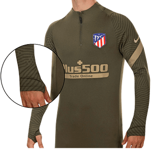 MOLDE DE COSTURA DIGITAL SUDADERA SUETER SWEATER ENTRENAMIENTO FUTBOL CUELLO ALTO NIKE CABALLERO