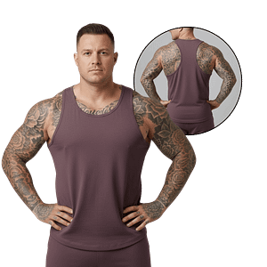 MOLDE DE COSTURA DIGITAL CAMISETA TANK TOP RACERBACK GIMNASIO RUNNING O CASUAL CABALLERO