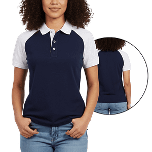 MOLDE CHEMISSE POLO DAMA MANGA CORTA RAGLAN PUBLICITARIA