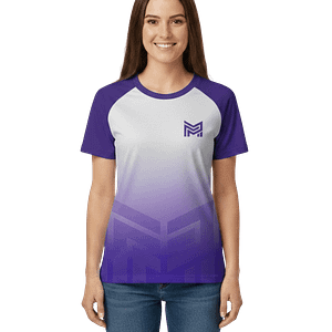 MOLDE CAMISETA PLAYERA MANGA CORTA RAGLAN PUBLICITARIA DAMA