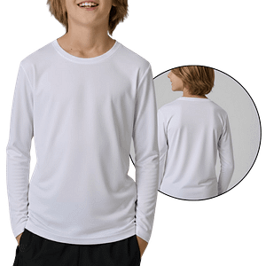 MOLDE CAMISETA PLAYERA MANGA LARGA ESTANDAR NIÑO